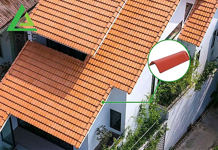 Ứng dụng ngói úp rìa